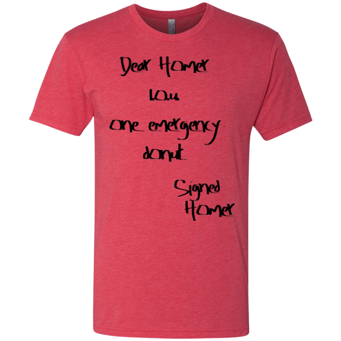 T-Shirts Vintage Red / S Emergency Donut Men's Triblend T-Shirt