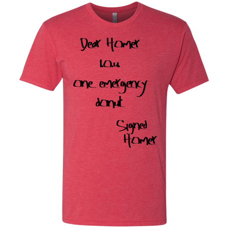T-Shirts Vintage Red / S Emergency Donut Men's Triblend T-Shirt