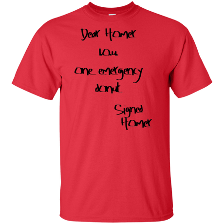 T-Shirts Red / XLT Emergency Donut Tall T-Shirt