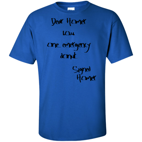 T-Shirts Royal / XLT Emergency Donut Tall T-Shirt