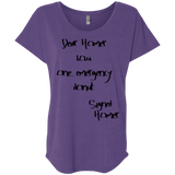 T-Shirts Purple Rush / X-Small Emergency Donut Triblend Dolman Sleeve