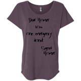 T-Shirts Vintage Purple / X-Small Emergency Donut Triblend Dolman Sleeve