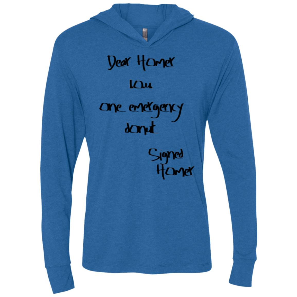 T-Shirts Vintage Royal / X-Small Emergency Donut Triblend Long Sleeve Hoodie Tee