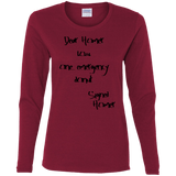 T-Shirts Cardinal / S Emergency Donut Women's Long Sleeve T-Shirt