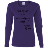 T-Shirts Purple / S Emergency Donut Women's Long Sleeve T-Shirt