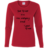 T-Shirts Red / S Emergency Donut Women's Long Sleeve T-Shirt