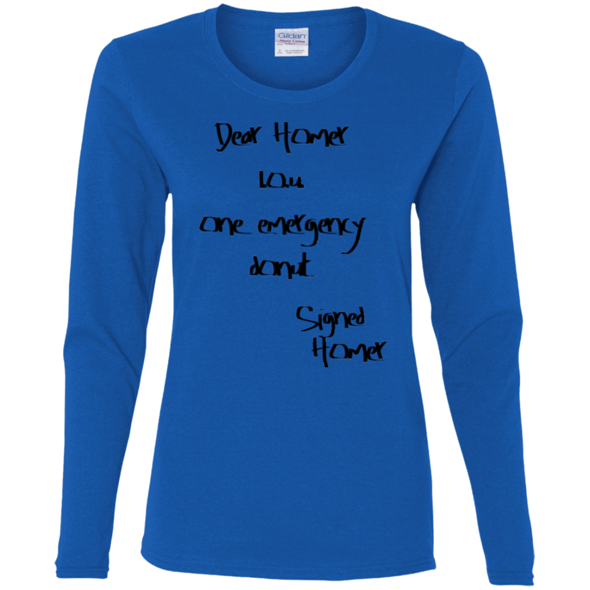 T-Shirts Royal / S Emergency Donut Women's Long Sleeve T-Shirt