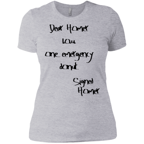 T-Shirts Heather Grey / X-Small Emergency Donut Women's Premium T-Shirt