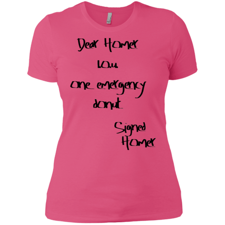 T-Shirts Hot Pink / X-Small Emergency Donut Women's Premium T-Shirt