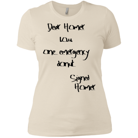 T-Shirts Ivory/ / X-Small Emergency Donut Women's Premium T-Shirt