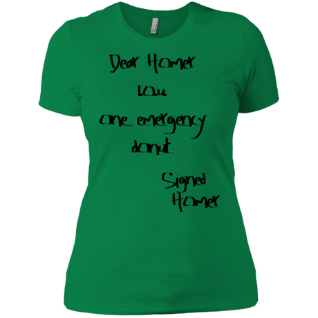 T-Shirts Kelly Green / X-Small Emergency Donut Women's Premium T-Shirt