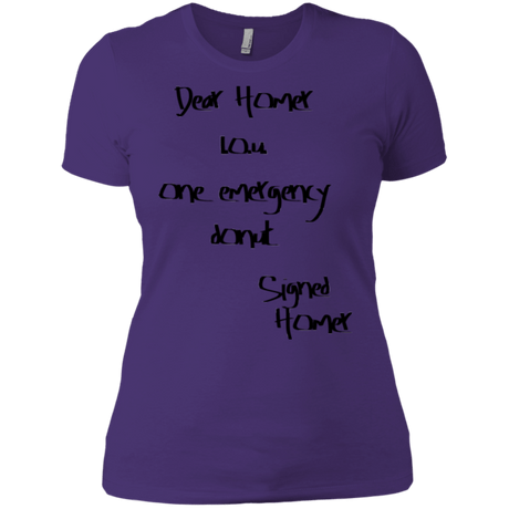 T-Shirts Purple Rush/ / X-Small Emergency Donut Women's Premium T-Shirt