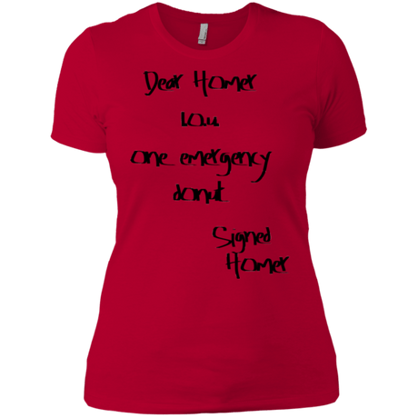 T-Shirts Red / X-Small Emergency Donut Women's Premium T-Shirt
