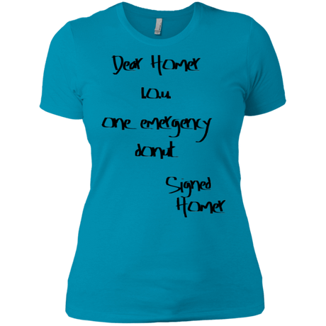 T-Shirts Turquoise / X-Small Emergency Donut Women's Premium T-Shirt