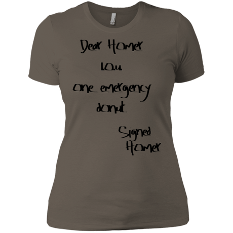T-Shirts Warm Grey / X-Small Emergency Donut Women's Premium T-Shirt