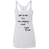 T-Shirts Heather White / X-Small Emergency Donut Women's Triblend Racerback Tank