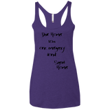 T-Shirts Purple Rush / X-Small Emergency Donut Women's Triblend Racerback Tank