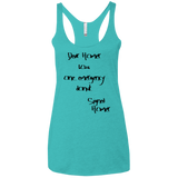 T-Shirts Tahiti Blue / X-Small Emergency Donut Women's Triblend Racerback Tank