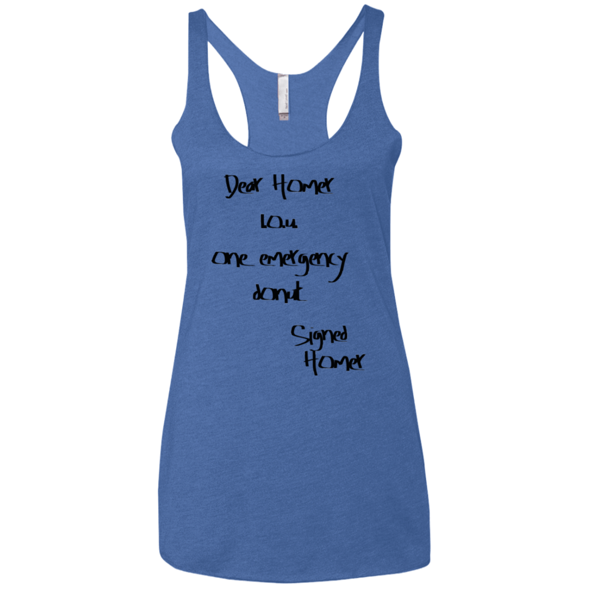 T-Shirts Vintage Royal / X-Small Emergency Donut Women's Triblend Racerback Tank