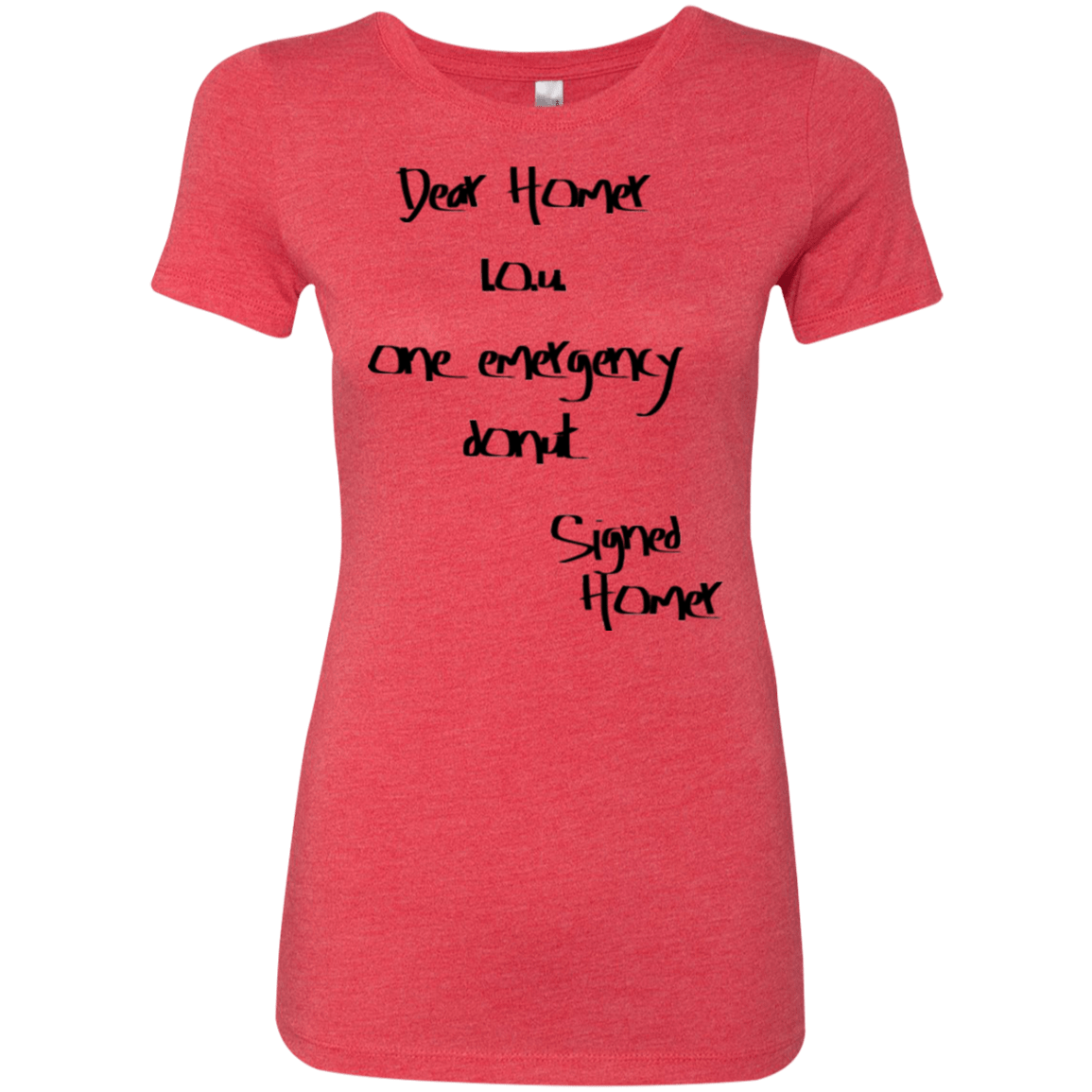 T-Shirts Vintage Red / S Emergency Donut Women's Triblend T-Shirt