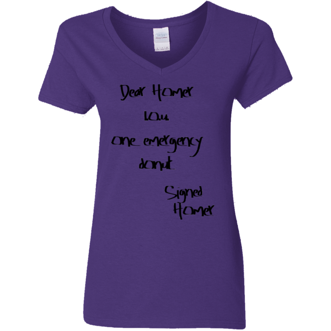 T-Shirts Purple / S Emergency Donut Women's V-Neck T-Shirt