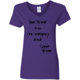 T-Shirts Purple / S Emergency Donut Women's V-Neck T-Shirt