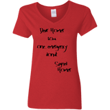 T-Shirts Red / S Emergency Donut Women's V-Neck T-Shirt