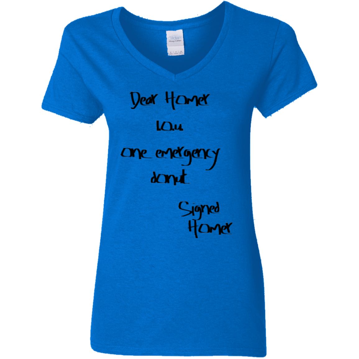 T-Shirts Royal / S Emergency Donut Women's V-Neck T-Shirt