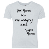 T-Shirts Heather White / YXS Emergency Donut Youth Triblend T-Shirt