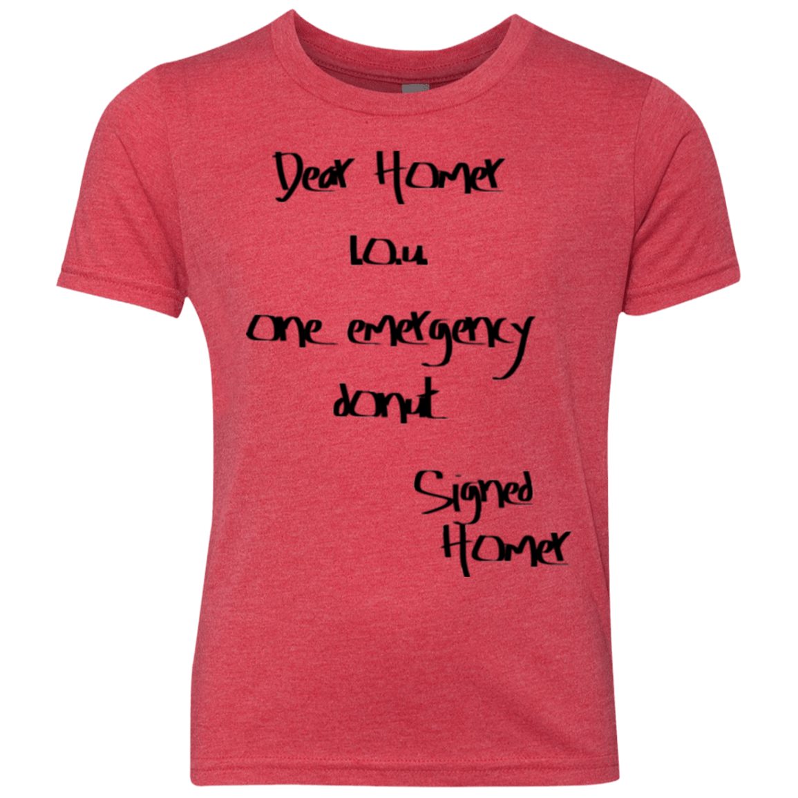 T-Shirts Vintage Red / YXS Emergency Donut Youth Triblend T-Shirt