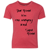 T-Shirts Vintage Red / YXS Emergency Donut Youth Triblend T-Shirt