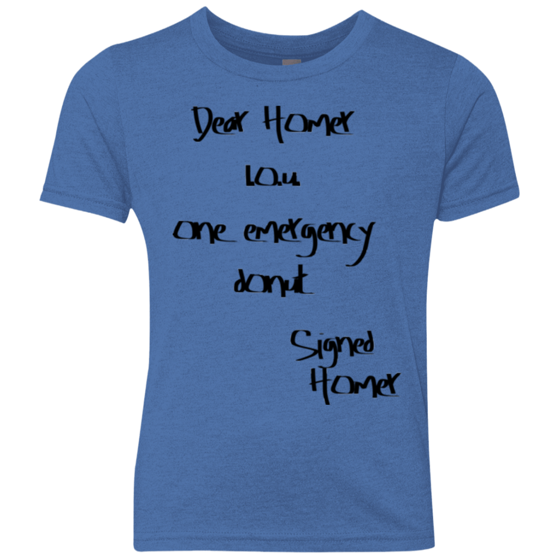 T-Shirts Vintage Royal / YXS Emergency Donut Youth Triblend T-Shirt