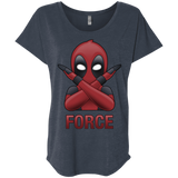 T-Shirts Vintage Navy / X-Small Emoji DP Triblend Dolman Sleeve