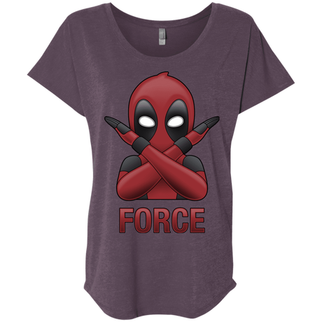 T-Shirts Vintage Purple / X-Small Emoji DP Triblend Dolman Sleeve