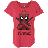 T-Shirts Vintage Red / X-Small Emoji DP Triblend Dolman Sleeve