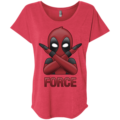 T-Shirts Vintage Red / X-Small Emoji DP Triblend Dolman Sleeve