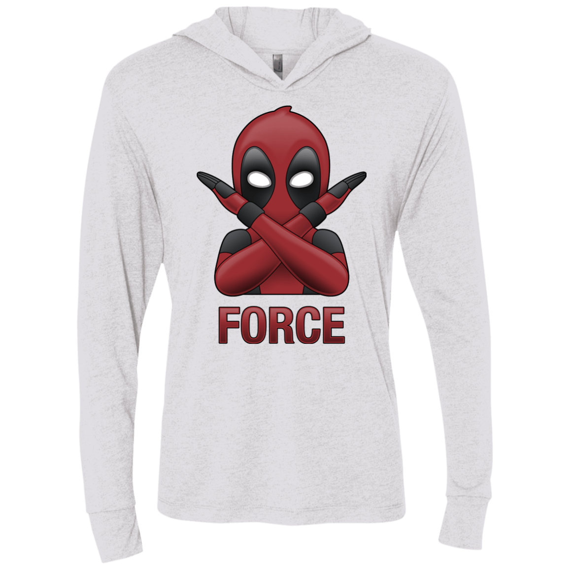 T-Shirts Heather White / X-Small Emoji DP Triblend Long Sleeve Hoodie Tee