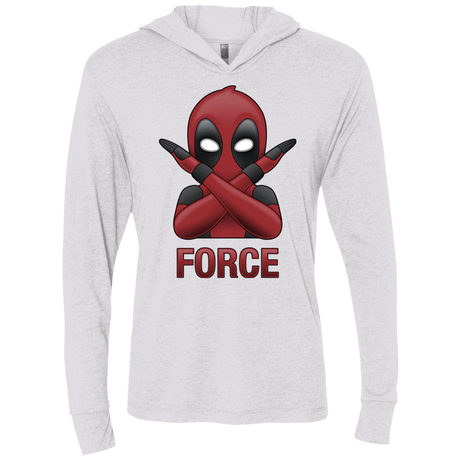 T-Shirts Heather White / X-Small Emoji DP Triblend Long Sleeve Hoodie Tee