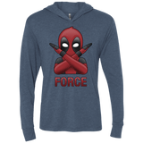 T-Shirts Indigo / X-Small Emoji DP Triblend Long Sleeve Hoodie Tee