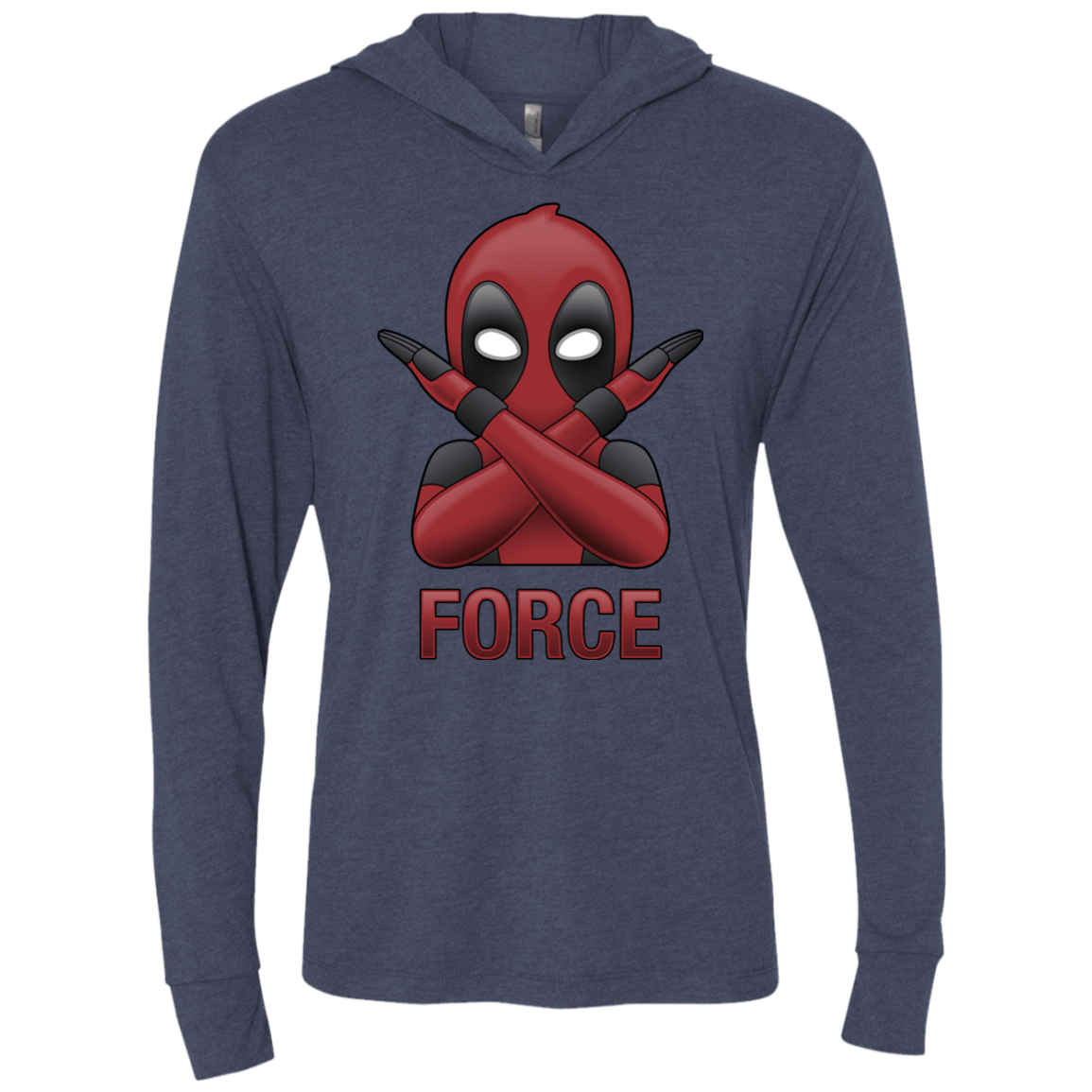 T-Shirts Vintage Navy / X-Small Emoji DP Triblend Long Sleeve Hoodie Tee