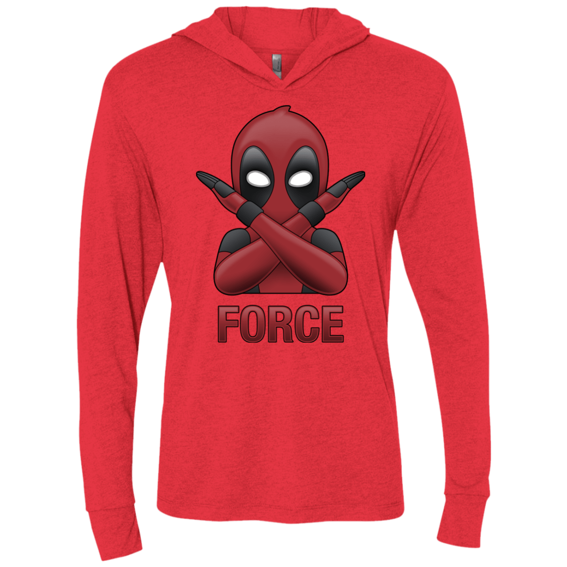 T-Shirts Vintage Red / X-Small Emoji DP Triblend Long Sleeve Hoodie Tee