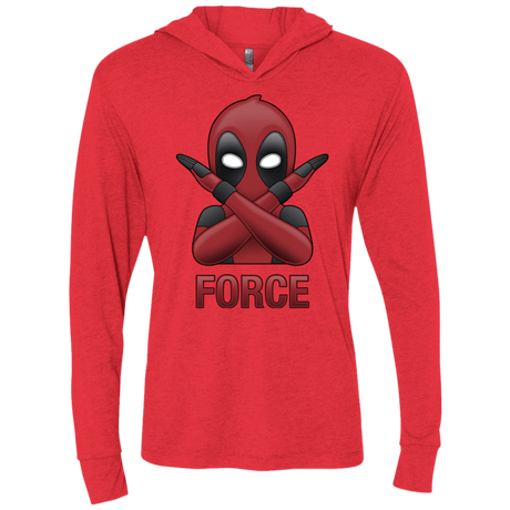 T-Shirts Vintage Red / X-Small Emoji DP Triblend Long Sleeve Hoodie Tee