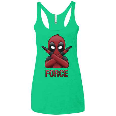 T-Shirts Envy / X-Small Emoji DP Women's Triblend Racerback Tank