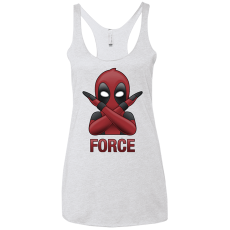 T-Shirts Heather White / X-Small Emoji DP Women's Triblend Racerback Tank