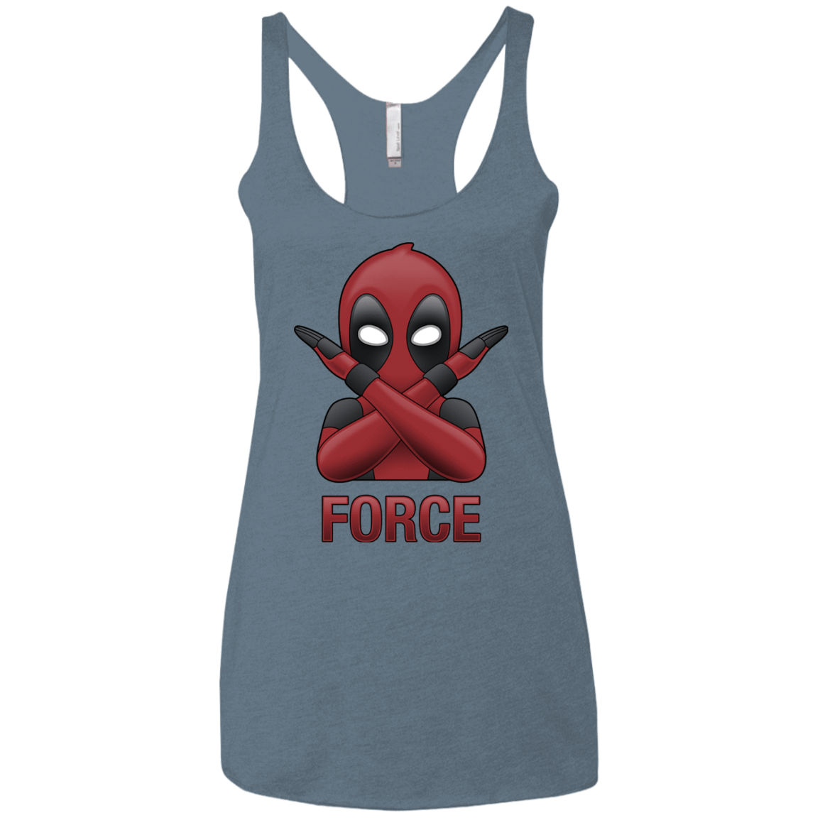 T-Shirts Indigo / X-Small Emoji DP Women's Triblend Racerback Tank