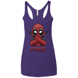 T-Shirts Purple Rush / X-Small Emoji DP Women's Triblend Racerback Tank