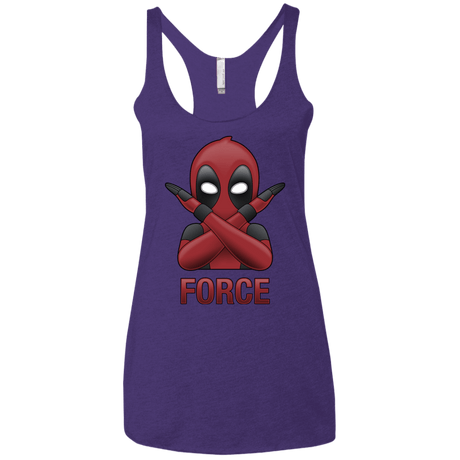 T-Shirts Purple Rush / X-Small Emoji DP Women's Triblend Racerback Tank