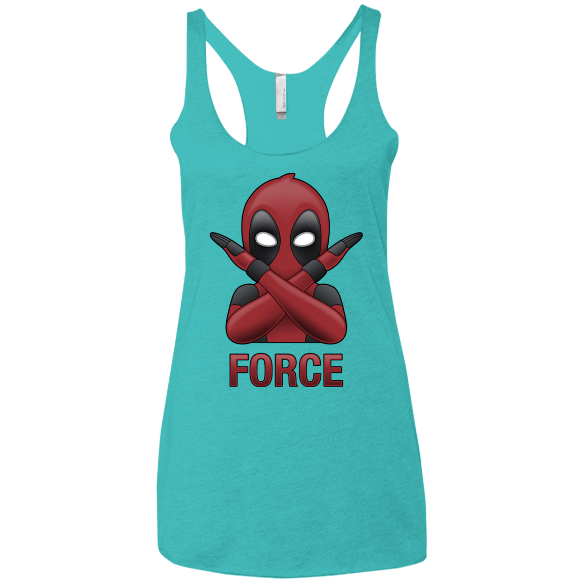 T-Shirts Tahiti Blue / X-Small Emoji DP Women's Triblend Racerback Tank