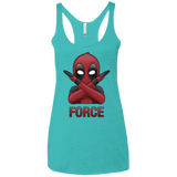 T-Shirts Tahiti Blue / X-Small Emoji DP Women's Triblend Racerback Tank