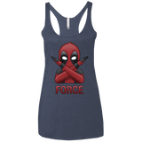 T-Shirts Vintage Navy / X-Small Emoji DP Women's Triblend Racerback Tank